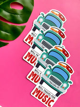 Will Travel for Music Car Magnet