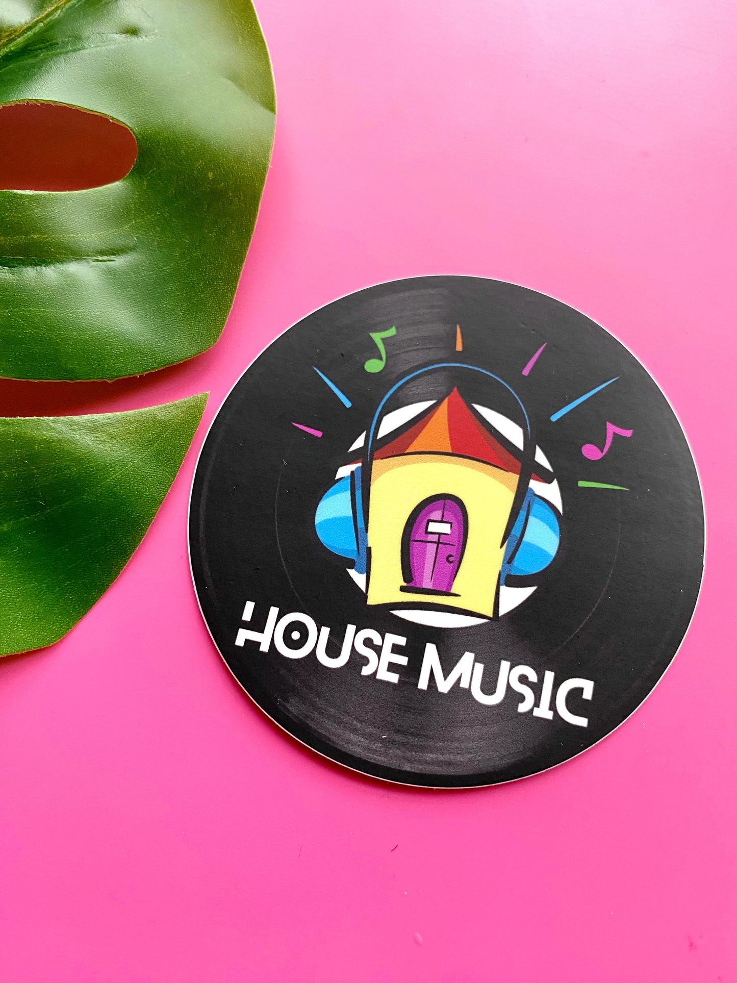 House Music Vinyl Sticker 3 inches