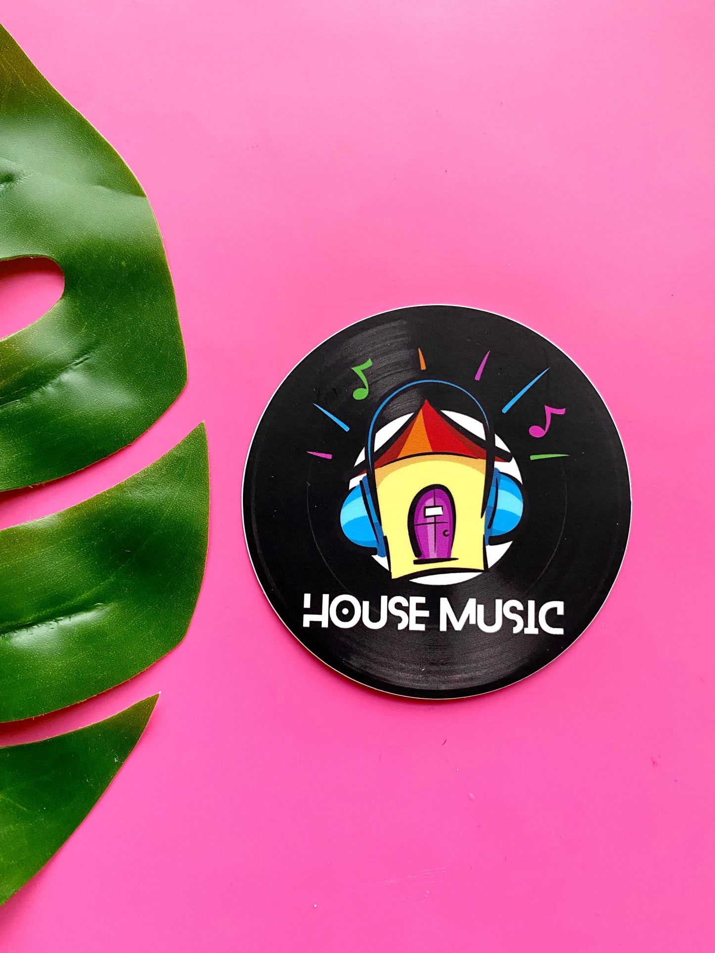 House Music Vinyl Sticker 3 inches