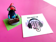 God Bless the DJ Vinyl Sticker 3 inches (Circle)