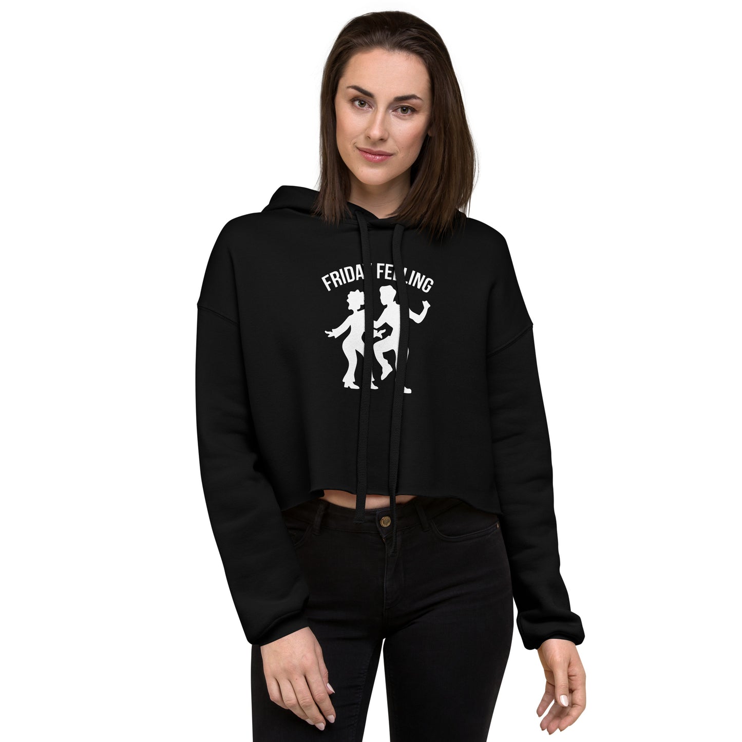 #FridayFeeling Crop Hoodie