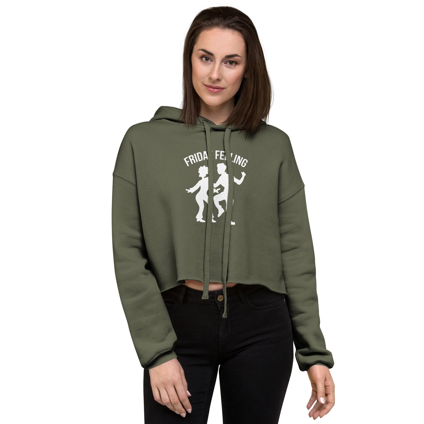 #FridayFeeling Crop Hoodie